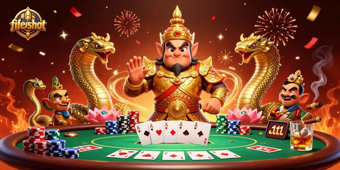 Experience fiveshot's vibrant online casino action with dynamic characters and rich gambling elements.