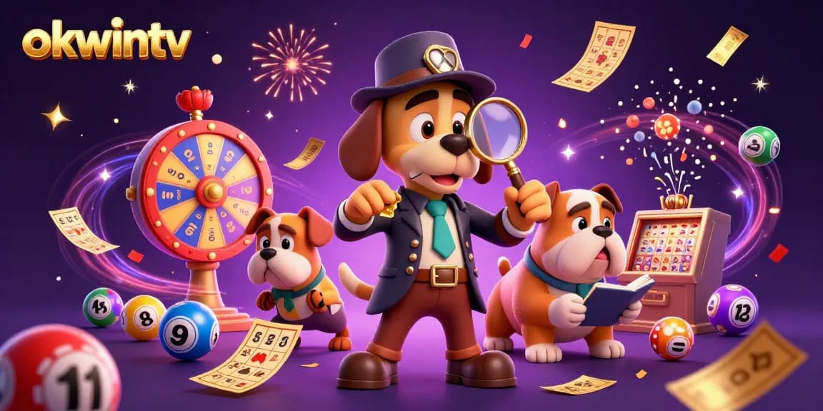 Experience the thrill of fun with okwintv, featuring a detective and puppy uncovering hidden treasures in an exciting gambling scene.