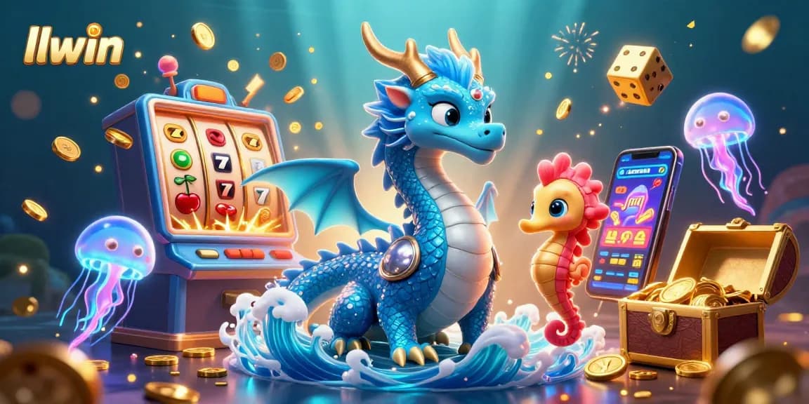 Experience gaming excitement with llwin's vibrant underwater casino scene, featuring dynamic characters and thrilling bonuses.