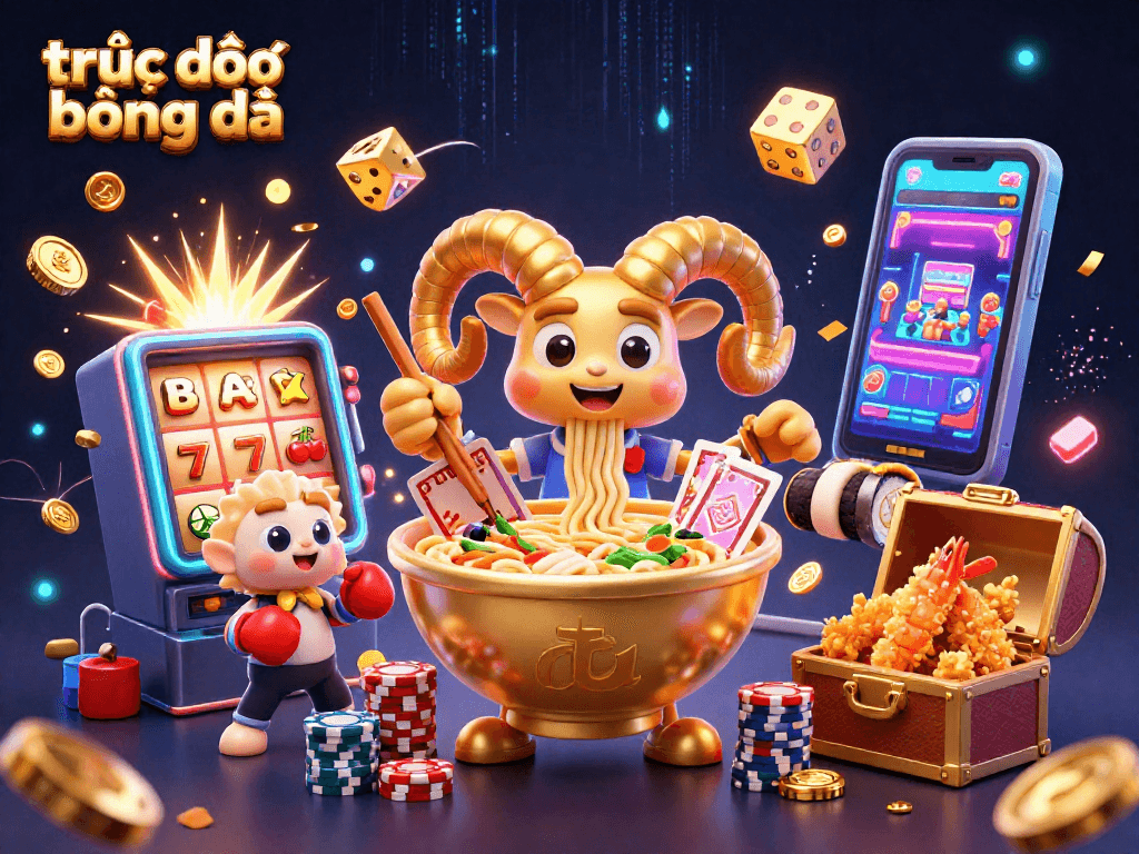 Engaging scene of trực tiếp bóng đá with colorful characters dealing cards and dynamic casino elements