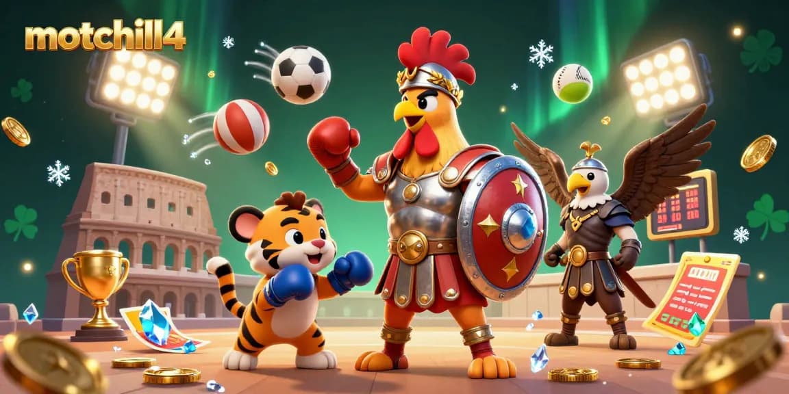 Bet big with motchill4, featuring dynamic gambling elements in a rich 3D casino scene.
