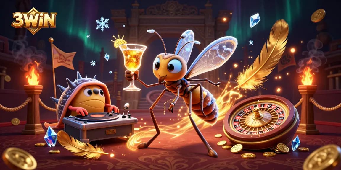 Engage with 3WIN as a lively casino experience featuring animated characters and rich game elements.