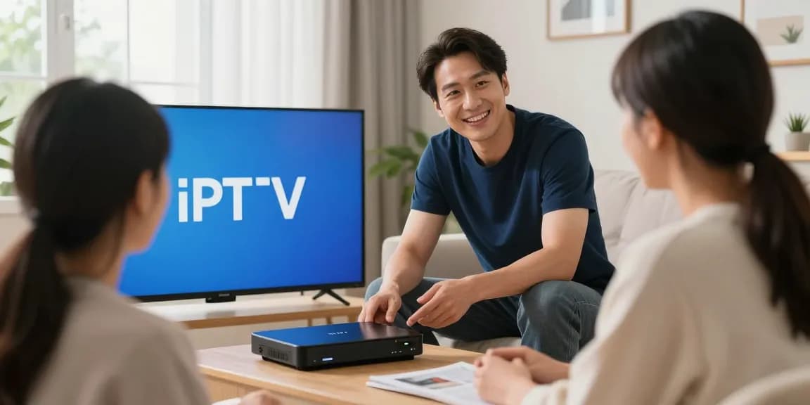 Trusted IPTV UK provider technician assisting local resident with professional service