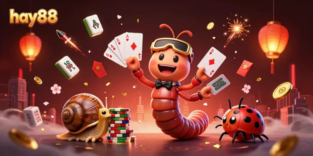Experience dynamic gaming at hay88 with a lively dealer and unique characters in an engaging casino atmosphere.