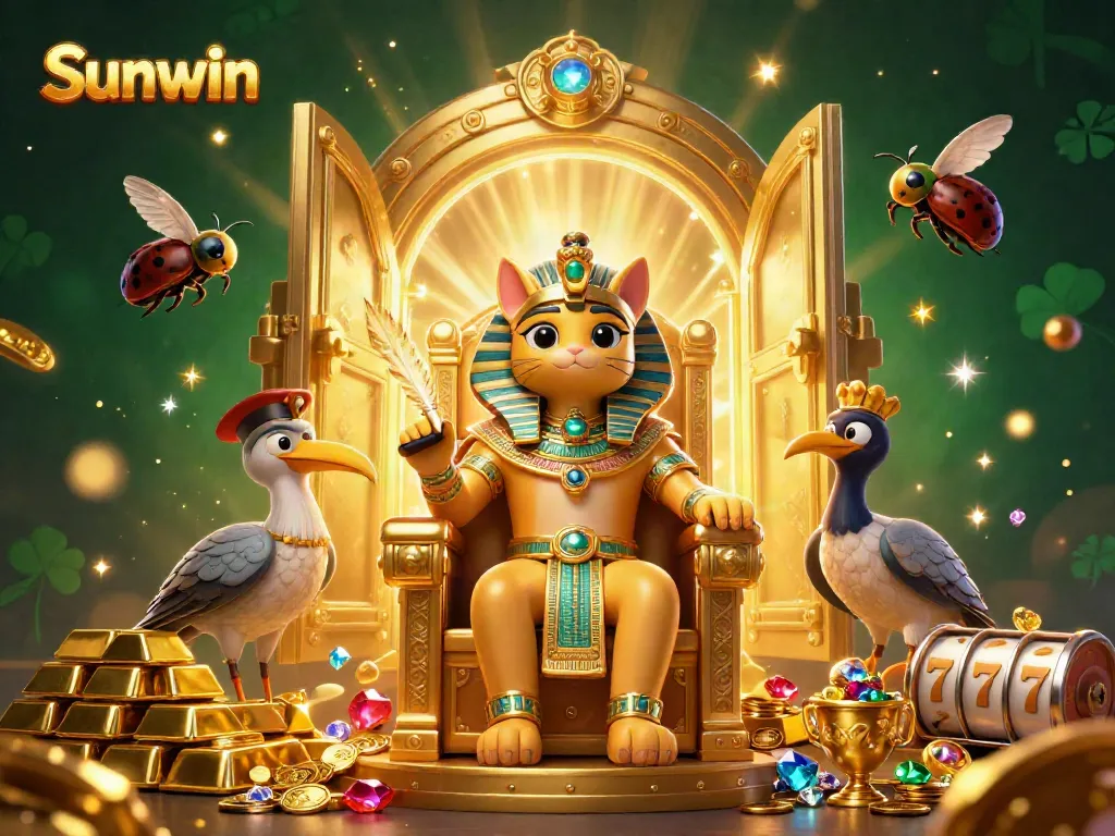 Experience thrilling gameplay at Sunwin with vibrant slot machines and dazzling treasures.