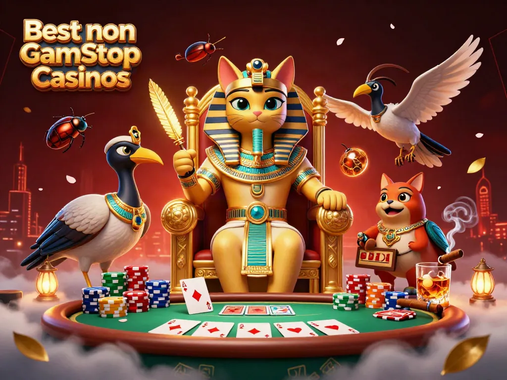 Experience thrilling gameplay at the Best non Gamstop Casinos with an Egyptian theme and poker excitement.