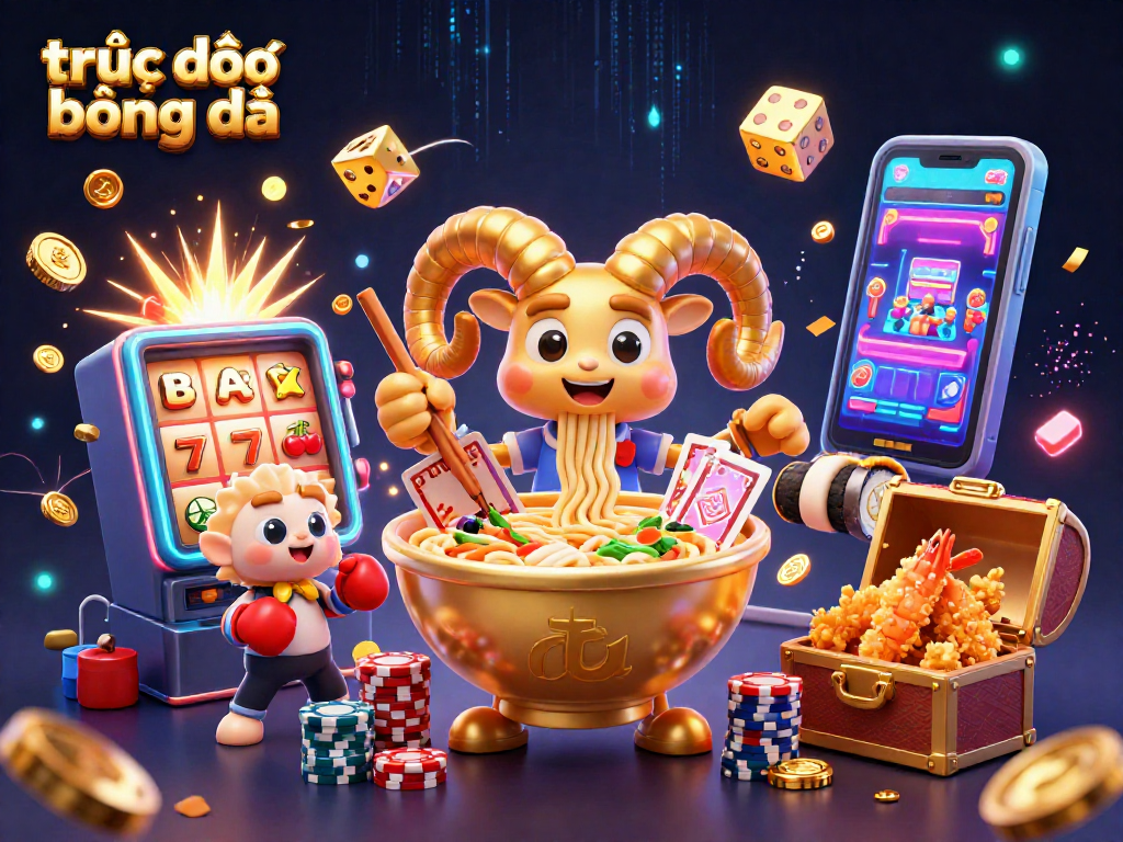 Engaging scene of trực tiếp bóng đá with colorful characters dealing cards and dynamic casino elements