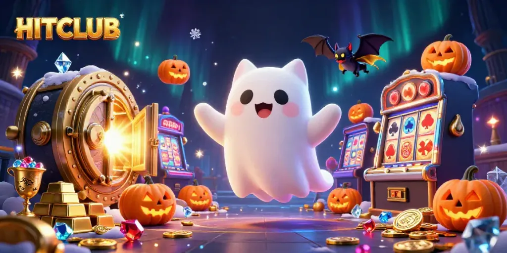 Experience thrilling gaming with HITCLUB's ghostly casino adventure filled with treasures and mystical elements.