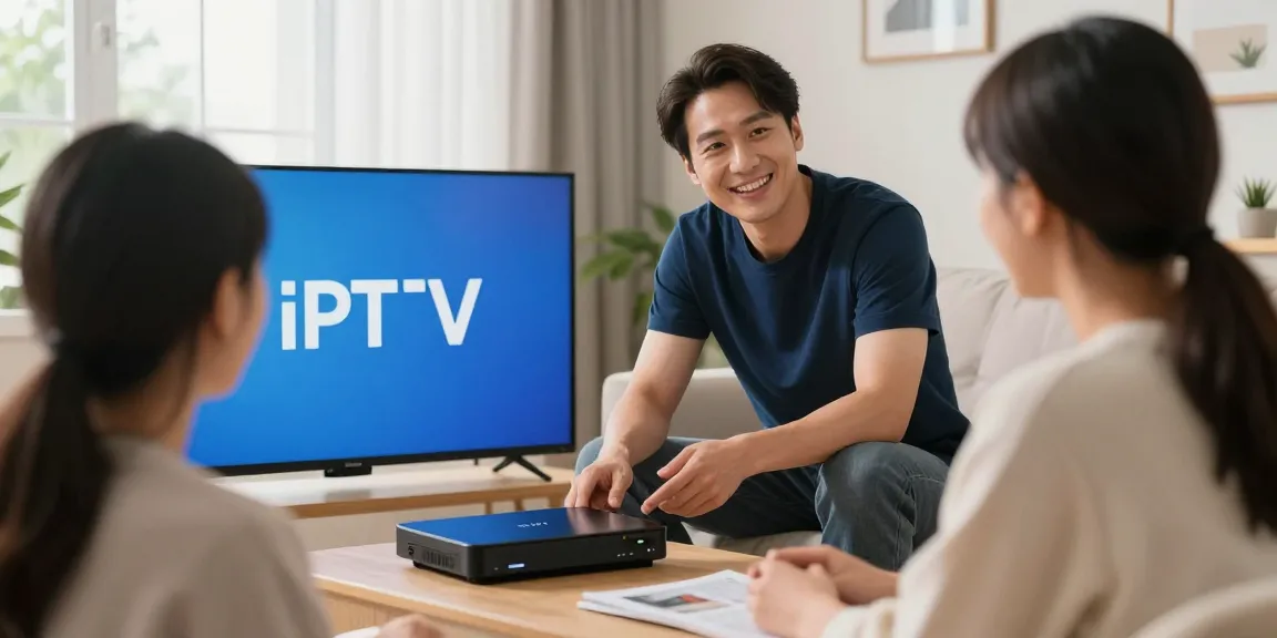 Trusted IPTV UK provider technician assisting local resident with professional service