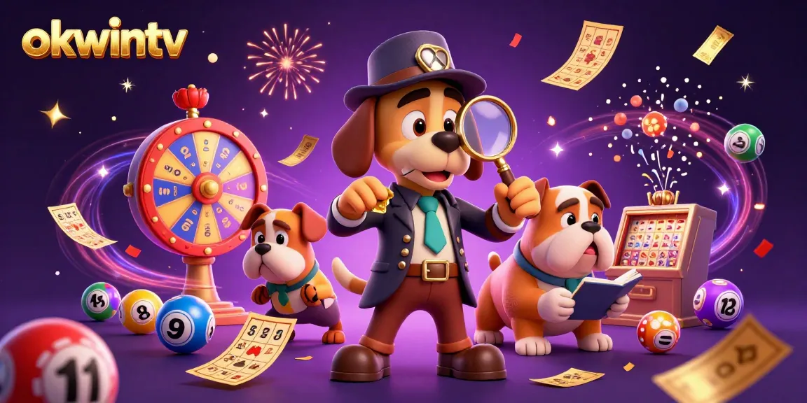 Experience the thrill of fun with okwintv, featuring a detective and puppy uncovering hidden treasures in an exciting gambling scene.