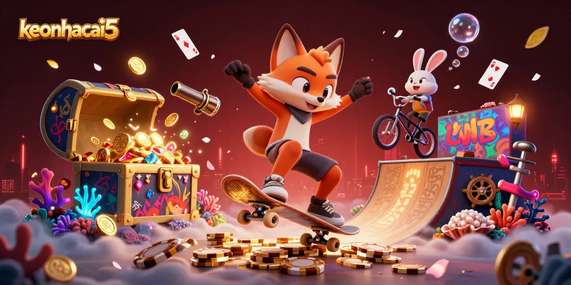 Elevate your game with keonhacai5 while enjoying a thrilling 3D casino scene.