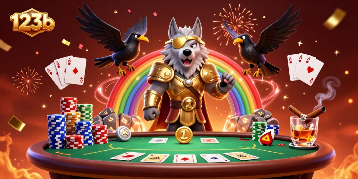 Experience the thrill of 123b with a vibrant casino scene featuring dynamic characters and elements.