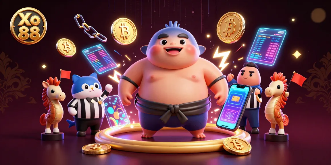 Experience lively gameplay at Xo 88 with vibrant underwater casino characters and crypto elements.