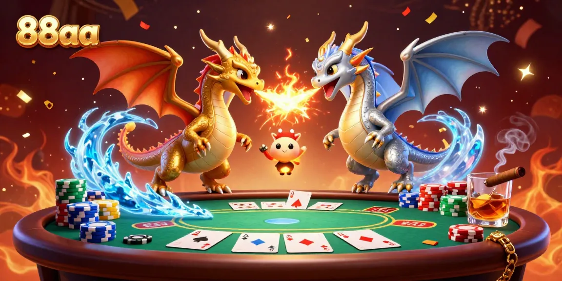 Experience thrilling poker moments with 88aa's vibrant dragons and rich casino details.